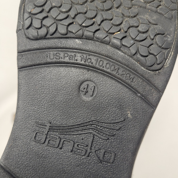 Dansko Clogs Womens EU41 US11 Mules XP 2.0 Patent Rainbow Flecks Black Slip On - Picture 12 of 16